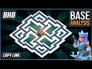 THE NEW BEST BH8 TROPHY [defense] Base 2022 Builder Hall 8 Trophy Base Design with Copy Link - COC