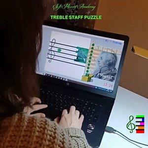 Dive into the world of music with the Treble Staff Puzzle! This...