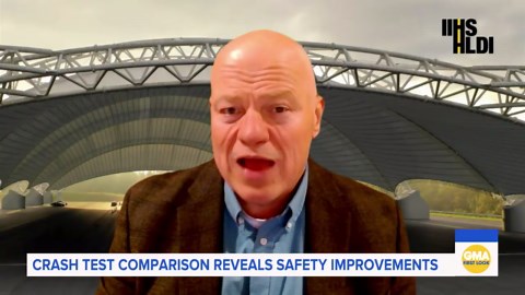 Crash test comparison reveals safety improvements in cars