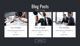 Blog Posts - HTML Template by Nicepage