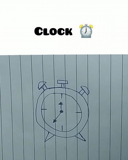 How to draw a clock ⏰🔥