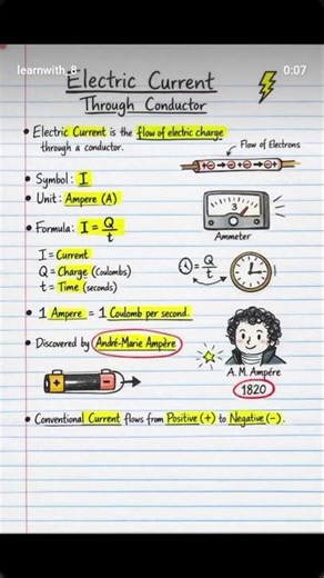electric current #notes #physics