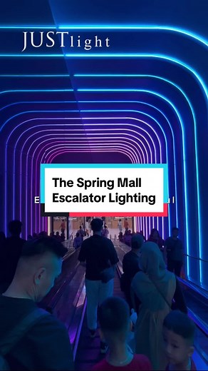 Futuristic Lighting Design at The Spring Mall by Justlight