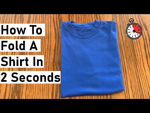 How To Fold A Shirt IN 2 SECONDS