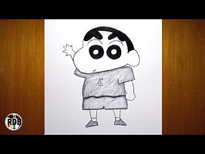 DRAW SHIN CHAN || easy pencil drawing | step by step