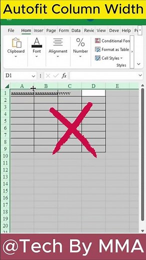 How to Set Autofit Column Width in Excel | Excel Autofit Column Width Tutorial #excel #msexcel