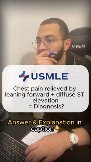 Dr. Waly | USMLE & Match Guide 🚀 | 👉 Acute pericarditis Acute pericarditis is inflammation of the pericardial sac, often due to viral infection, uremia, malignancy, or... | Instagram