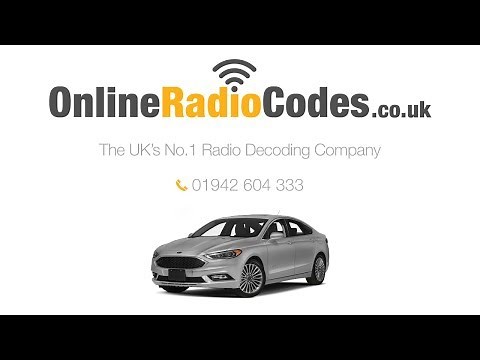 🚗Ford Fusion Radio Code Stereo PIN Unlock Codes In Minutes