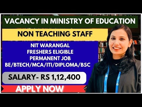 🔥PERMANENT GOVT POST🔔 FRESHERS ELIGIBLE 🔹MINISTRY OF EDUCATION 🎯SALARY -RS 142500 #job #latest