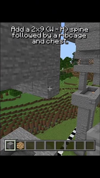 How to build a skeleton statue in Minecraft. #minecrafttutorial #minecraftbuilding #minecrafttips #minecraftideas #minecraft #companycraft #gaming #bedrock #fyp