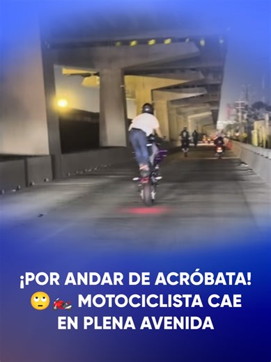 Motociclista cae haciendo acrobacias en Tijuana