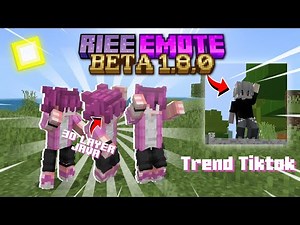RELEASE!!! NEWEST RIEE EMOTE BETA 1.8.0! IN MCPE 1.21