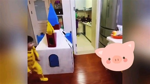 盘点被吓一跳的真实反应Q，萌娃被吓出了表情包，该不会吓出阴影吧 ＃快影万…