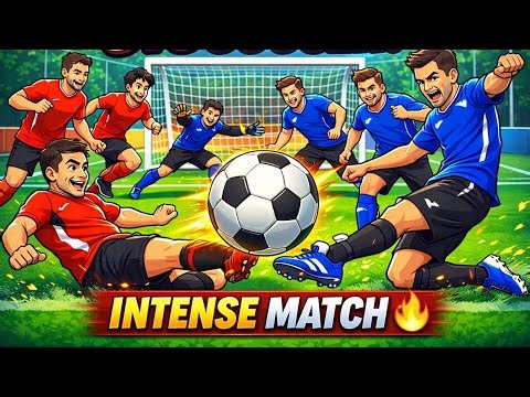 🔥 Team Soccer 3v3 Match | Intense Goals & Crazy for #TeamSoccer#3v3Soccer#3vs3#FootballGame