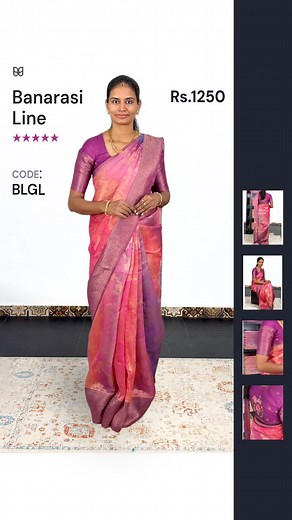 Menmai Fabrics on Instagram: "💜🩷 Every shade has a story, and this saree carries them all — from soft blush to bold dusk 💜🩷 Stay Stylish, Stay Sweat-Free! ✨ Lightweight Banaras Linen for all-day comfort. Blouse design @nithiyatembroidery Shop Now at menmaifabrics.com | Price: Rs.1250 | Code: BLGL For enquiries kindly WhatsApp- 7806869754 #NewLaunch #EthnicWear #SareeStyling #DesiLook #IndianFashion"