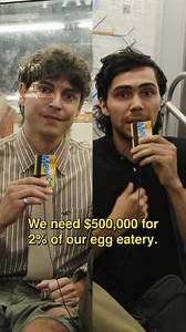 Episode 507: We need $500,000 for 2% of our egg eatery!! Feat @internetgentleman & @__dalgo Hosted by @kareem Created by @kareem & @akuoproject Shot by @anthonydimieri @t1anm31 Edited by @tylerbat Associate producer @ramy_shafi #podcast #subway #hottakes #subwaytakes #interview #nyc | SubwayTakes