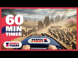 60 Minute Crazy Roller Coaster Countdown Timer | 4K