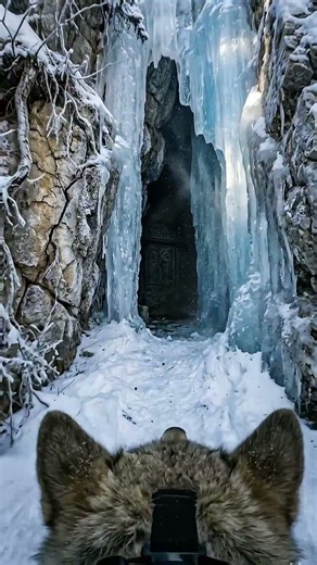 Wolf GoPro POV Finds Hidden Ice Cave Shrine | Hyper-Realistic Wildlife Documentary