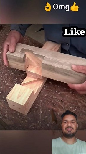 Mastering the Basic Woodworking Joint: A Step-by-Step Guide to the Mortise and Tenon ✔️🔥🔥#shorts