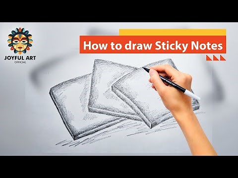 Sketch Stories | How to Draw Sticky Notes Step by Step