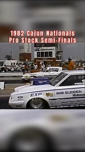 Going back to the complete 1982 Cajun Nationals Pro Stock Semi-Finals, where it was Bob Glidden vs Lee Shepherd and Warren Johnson vs Frank Iaconio. Four of the biggest names in Pro Stock history. | Vintage Drag Racing Shirts