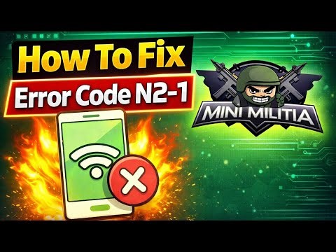 How to fix mini militia no connection problem | Mini militia no connection problem n2-1