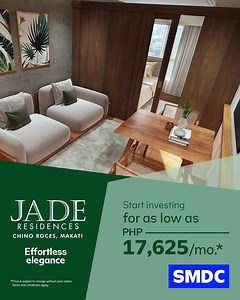 261 reactions · 84 shares | With its top-notch amenities and thoughtfully-designed spaces, SMDC’s Jade Residences has the makings of the perfect haven where you can experience and effortlessly elegant lifestyle within Makati’s CBD. | SMDC | Facebook