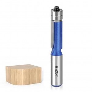 1PCS Flush Trim Router Bit Set 1/2 Inch Shank, Top Two Bearing Flush Trim Router Bit，with 1/4-Inch Cutting Diameter ， (1/2inch Shank, Diameter:1/4)