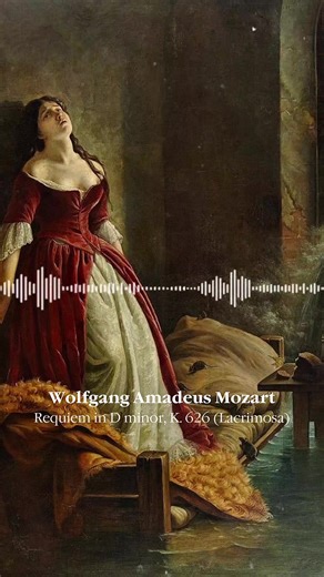 A funeral music piece by Wolfgang Amadeus Mozart (1756–1791). Mozart wrote part of the Requiem in Vienna in late 1791, but died on December 5 of the same year before completing it. The work was completed by Franz Xaver Süssmayr in 1792 and presented to Count Franz von Walsegg. Walsegg commissioned it to be played at a ceremony on the anniversary of his wife's death on February 14. #mozart #lacrimosa #music #art #fypp