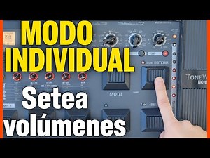 Cómo ajustar volúmenes y efectos en la Korg AX3000G (Modo Individual)