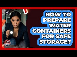 How To Prepare Water Containers For Safe Storage?