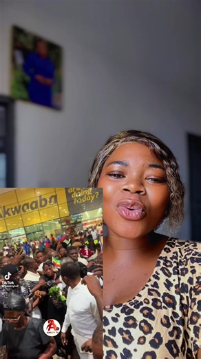 Maame Akosua Serwaa's Arrival At Kotoka Airport