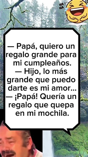 El regalo que cabe en la mochila😂#humorespañol #chistescortos #sarcas #shortsderisa #risas