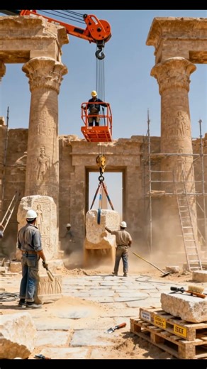 Ancient Egyptian Temple Restoration Timelapse | 3000 Years Rebuilt