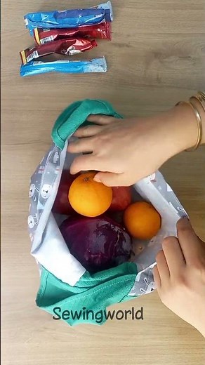 DIY Fabric Shopping Bag 👜 | Full Tutorial on My Channel