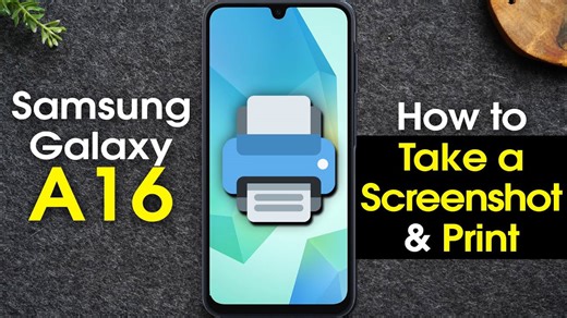How to Take a Screenshot and Print Samsung Galaxy A16 5G