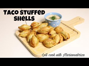 CRISPY TACO STUFFED SHELLS RECIPE | AIRFIRED TACO STUFFED SHEELS | STUFFED PASTA