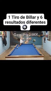 6 Tiros de Billar 👀 🎱 #reelsfbシ #viralvideoシ #reelschallenge #billar #tricks #fypviralシ #reelsfacebook #trickshot #billarcolombiano #fypシ #sinuca #snooker #reelsvideoシ #pool #billardstrickshot #reelsviralシ | GeniPoolmx