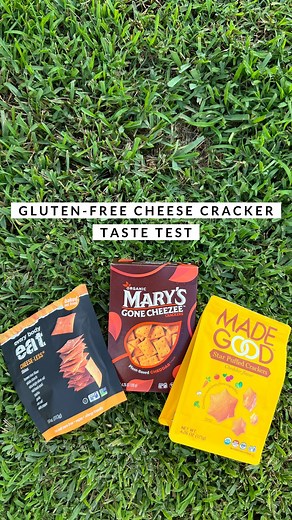 5.4K views · 14 reactions | Gluten-free cheese cracker taste test, part one! These all happened to be dairy-free too! Have you tried any of them? Next up we’ll be trying Simple Mills cheddar crackers + cauliflower vegan cheddar crackers (which I can’t say I have high hopes for ). Any other brands you want us to try for you? #tastetest #glutenfree #dairyfree | Kristen Boehmer | Facebook