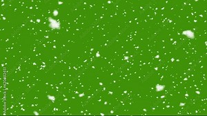 Winter Snow, Falling snow animation loop Slow motion