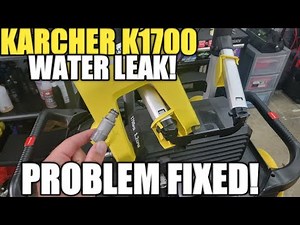 KARCHER K1700 PRESSURE WASHER LEAKING WATER!!! WHAT I DID TO FIX IT! PROBLEM SOLVED!!
