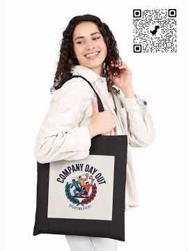 Canvas Tote Bag - Company Day Out, Sporting Event Design