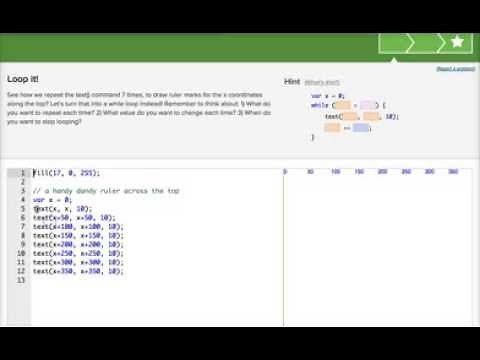 Khan Academy Loopy Ruler Challenge