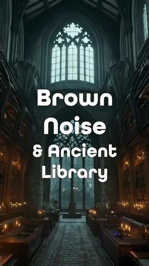 Brown Noise & Ancient Library | Fantasy Study Ambience (Wizard's Study) #asmr #darkacademia #dnd