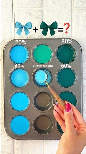 ✨ Turquoise Shades Journey ✨ #colormixing #colormix #colorpalette #pastelvibes #artcolors #artvibes