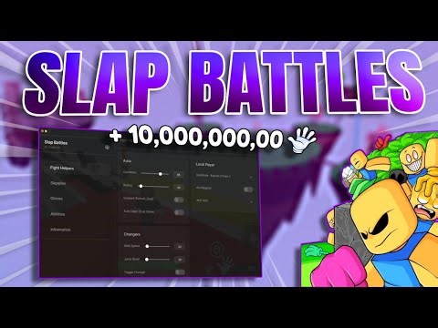 Slap Battles SCRIPT *GUI* - [ AUTOFARM, SLAP AURA, OP POWERS, ANTI VOID, No Key ]