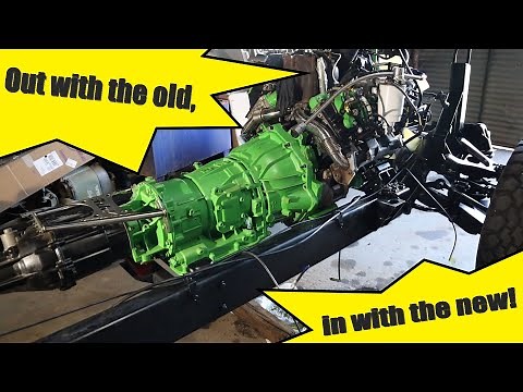 It fits! Duramax Swap in the Frame! - Project Duramax Humvee