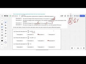 Matching differential equations with written descriptions