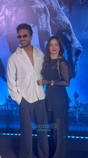 Ankita Lokhande and Vicky Jain snapped at premiere of haunted 2 movie ! #buzzzookascrolls