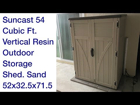 Suncast 54 cubic foot outdoor shed review